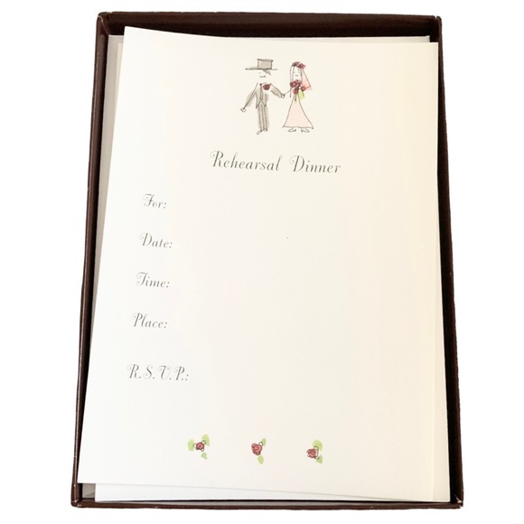 Set of 20 Papyrus Reception Dinner Invitations & Envelopes, Printable-New In Box - Picture 1 of 7